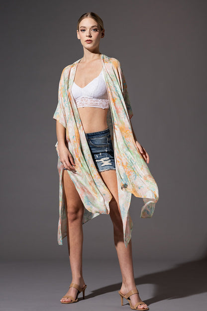 Watercolor-Inspired Lightweight Kimono