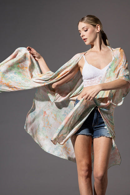 Watercolor-Inspired Lightweight Kimono