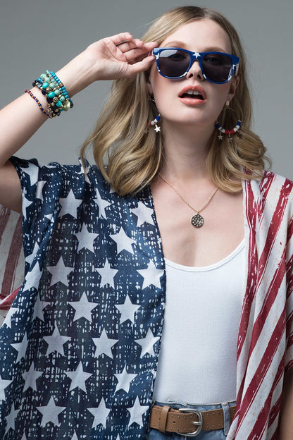 American Flag USA Kimono