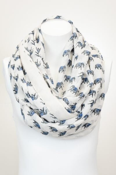 Elephant Print Scarf