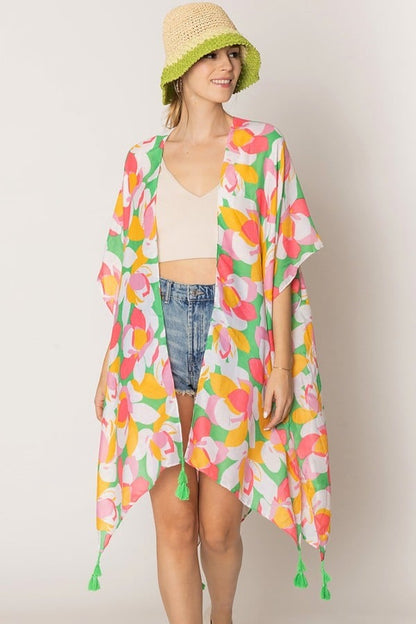 What A Spring Day Kimono with Tassel