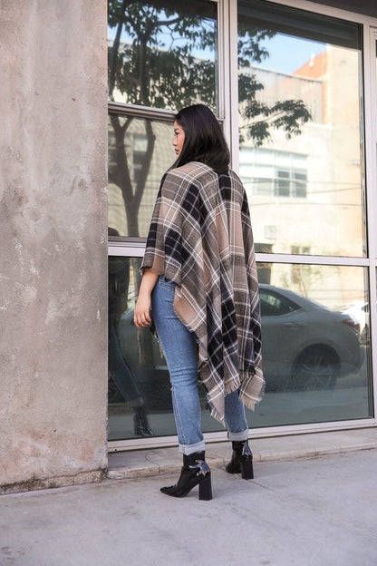 Plaid Poncho