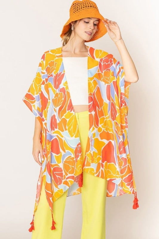 Bright Up My Day Kimono with Tassel