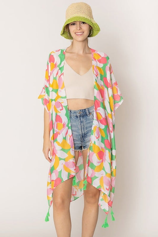 What A Spring Day Kimono with Tassel