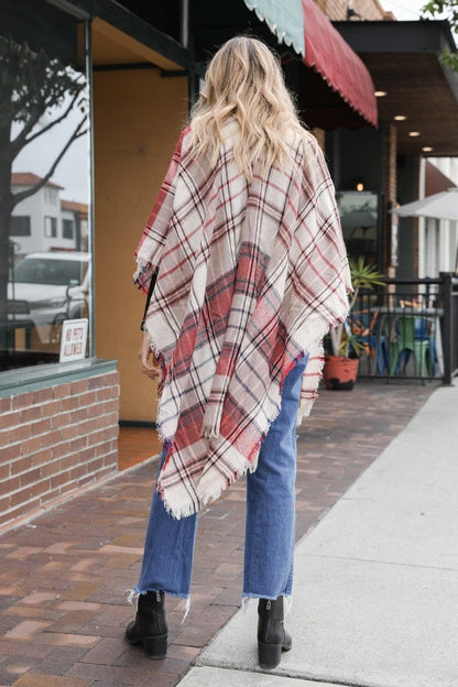 Plaid Poncho