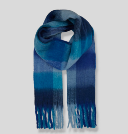 Plaid Mohair Winter Scarves