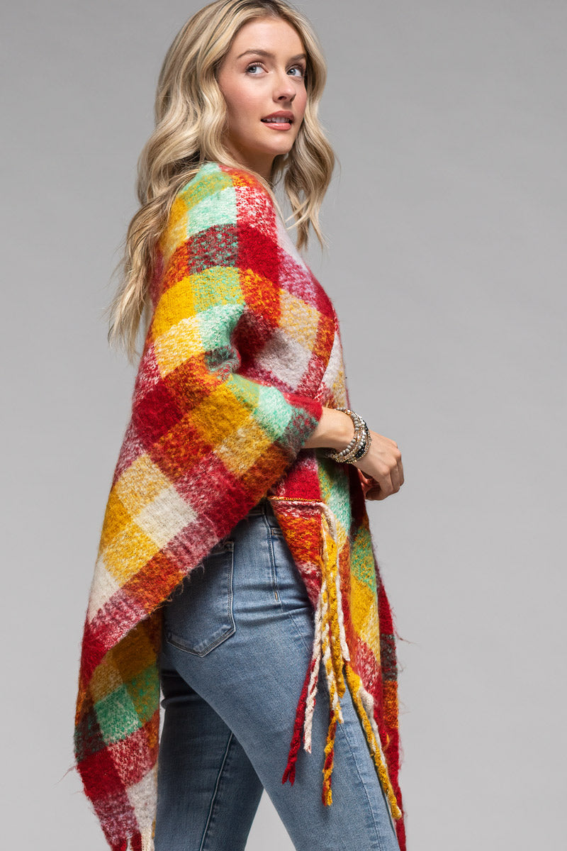 Cozy Ultra Soft Poncho with Tassel