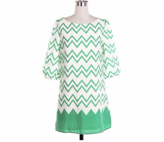 Green Chevron Blouse - Bean Concept - Etsy