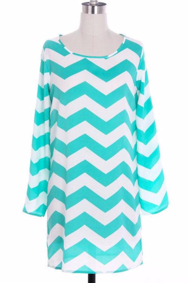 Chevron Blouse with Sleeves - Bean Concept - Etsy