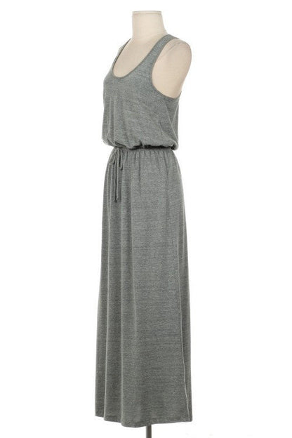 Basic Gray Maxi Dress