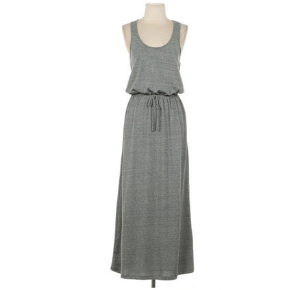 Basic Gray Maxi Dress