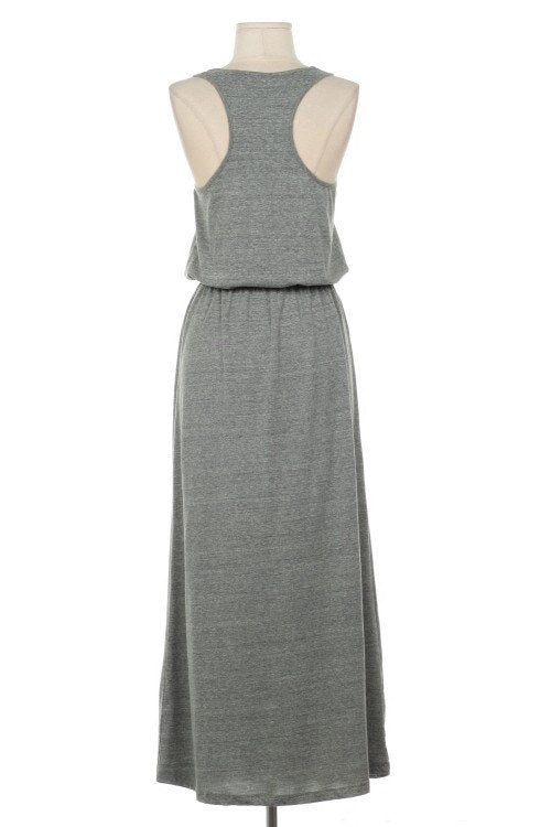 Basic Gray Maxi Dress