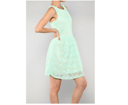 Lacey Mint Cocktail Dress