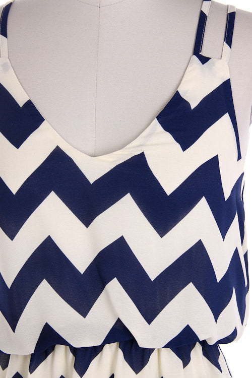 Tank Top Chevron Dress - Bean Concept - Etsy