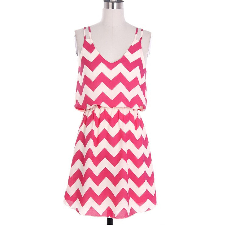 Tank Top Chevron Dress - Bean Concept - Etsy