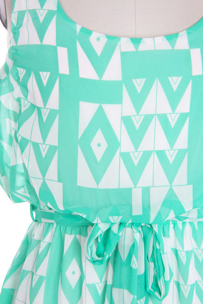 Mint Aztec Short Dress - Bean Concept - Etsy